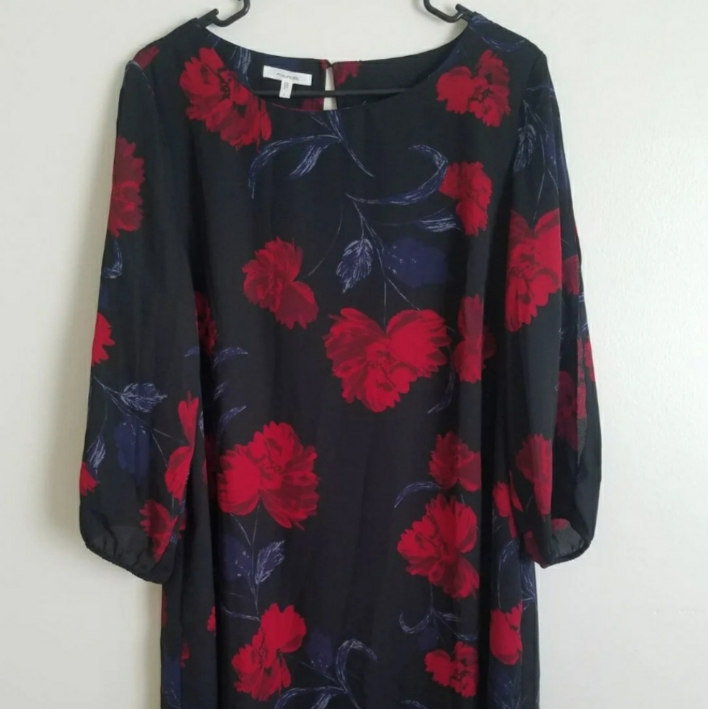 Maurices 3/4 Sleeve Dress sz~L - Picture 6 of 6